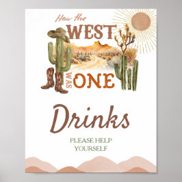 西が一つの誕生日パーティーカウボーイドリンクだった方法 ポスター