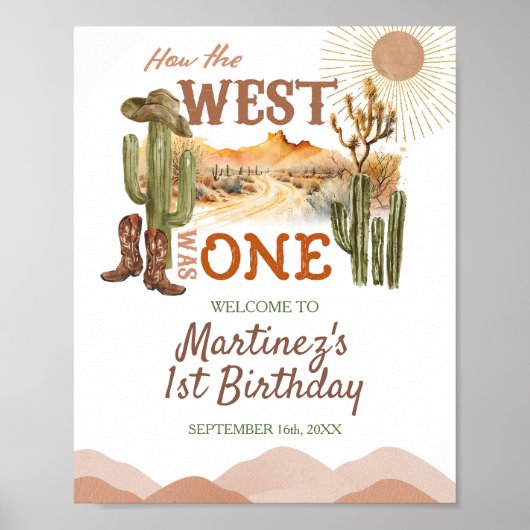 西が一つの誕生日パーティーカウボーイ歓迎だった方法 ポスター (正面)