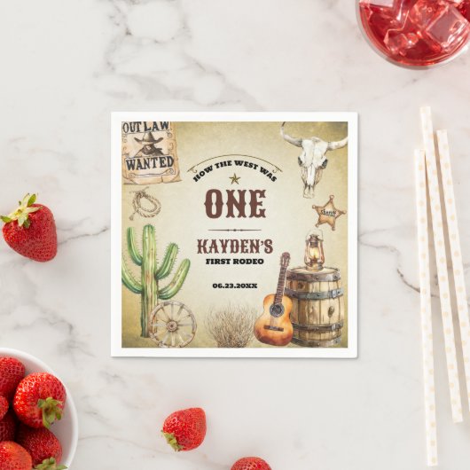 西が一歳の誕生日パーティーだった経緯 スタンダードカクテルナプキン (インサイチュ)