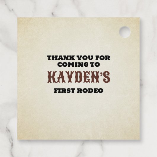 西が一歳の誕生日パーティーだった経緯 フェイバータグ (裏面)