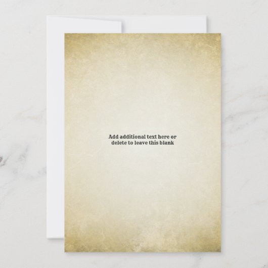 西が一歳の誕生日パーティーだった経緯 招待状 (裏面)