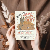 西が私の最初のロデオの1歳の誕生日 招待状