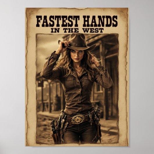 西で最速の手 – 伝説的な女性のカーボーイ西 ポスター (正面)