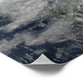 西に向かう台風パルマ ポスター (角)