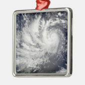 西に向かう台風パルマ メタルオーナメント (左)