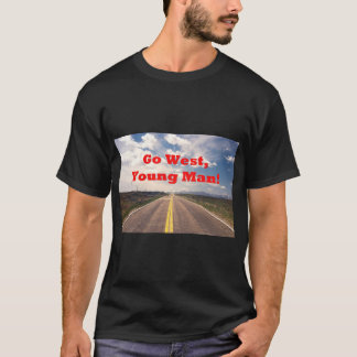 西に行け! Tシャツ