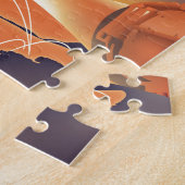 西に飛ぶ州を見統一されたる。 ジグソーパズル (側面)