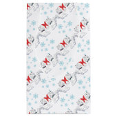 西に高地にテリアのクリスマスの包むこと スモールペーパーバッグ (裏面)