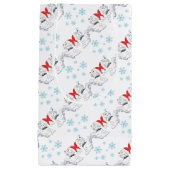 西に高地にテリアのクリスマスの包むこと スモールペーパーバッグ (正面)