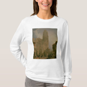 西にNotre Dame、ルーアンの前部 Tシャツ