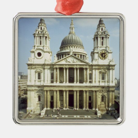 西にSiによって設計されているセントポールのカテドラルの前部 メタルオーナメント (正面)