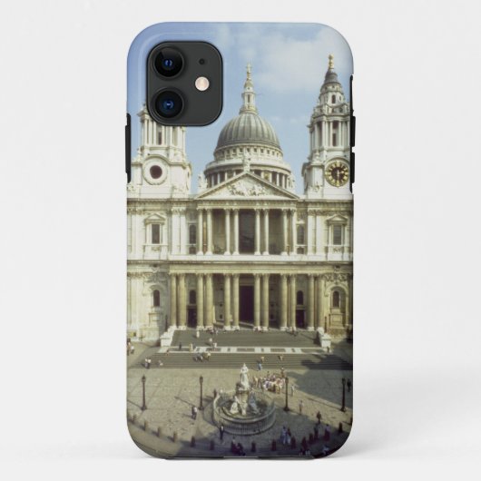 西にSiによって設計されているセントポールのカテドラルの前部 Case-Mate iPhoneケース (裏面)