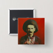 西のアウトローボタン 缶バッジ (正面&裏面)