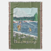 西のイエローストーン、モンタナ-はえの漁師 スローブランケット (正面縦)