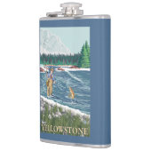 西のイエローストーン、モンタナ-はえの漁師 フラスク (左)