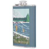 西のイエローストーン、モンタナ-はえの漁師 フラスク (左)