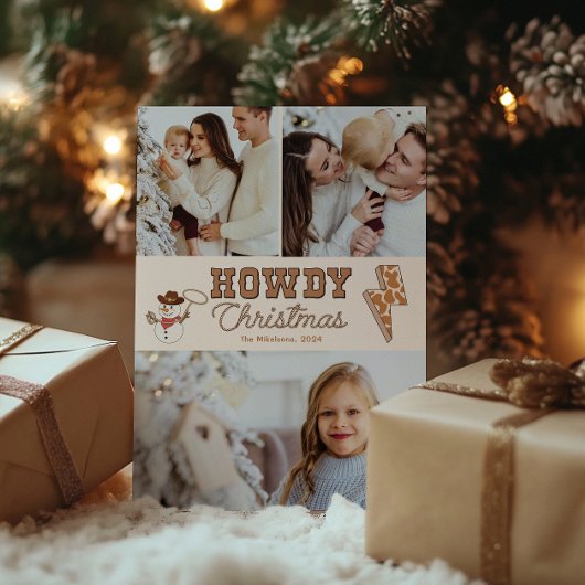 西のクリスマス素朴の3枚 シーズンカード