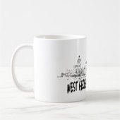 西のジョージアの幽霊のハンターのマグ コーヒーマグカップ (左)