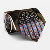 西のステンドグラス窓のキリスト教会カテドラル ネクタイ (ロール)