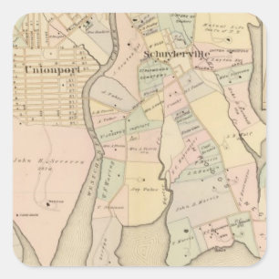 西のチェスター、Schuylerville、ニューヨーク スクエアシール