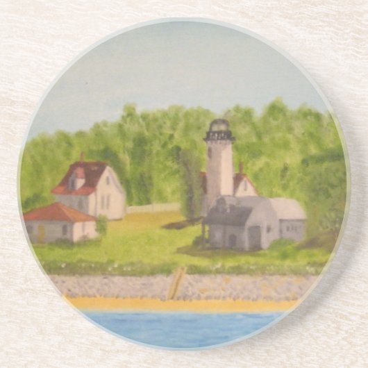 西のチョップの灯台マーサのブドウ園 コースター (正面)