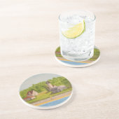 西のチョップの灯台マーサのブドウ園 コースター (側面)