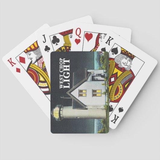 西のチョップライト(マーサのブドウ園の島)カード トランプ (裏面)