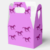 西のパーティーの好意またはギフトボックス紫の馬 フェイバーボックス (オープン)
