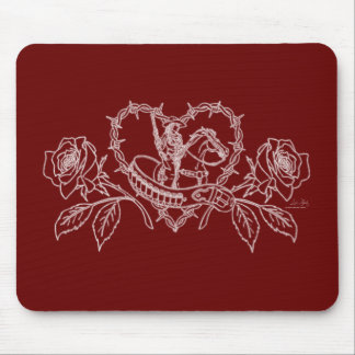 西のマウスパッドの女性 マウスパッド