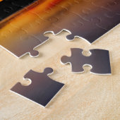 西の写真の困難なパズルの日没! ジグソーパズル (側面)