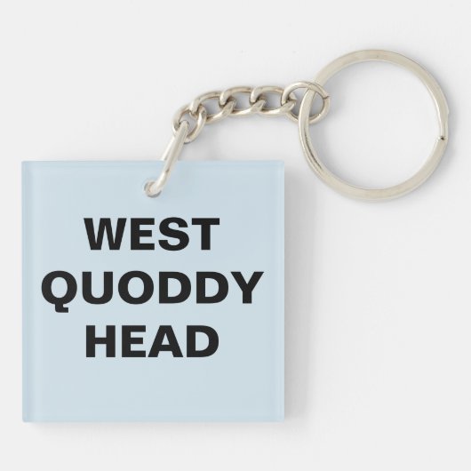 西の古風な頭 キーホルダー (裏面)