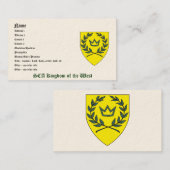 西の名刺のSCAの王国 名刺 (正面/裏面)