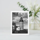 西の四角形のヘッドライト ポストカード (スタンド正面)