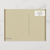 西の国のカウボーイの結婚式は日付を保存 案内ポストカード (裏面)