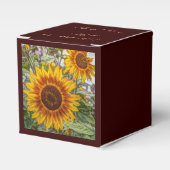 西の国の黄色のひまわり結婚は フェイバーボックス (正面サイド)