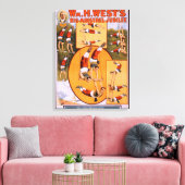 西の大きなミンストレル・ジュビリー体操選手のポスター キャンバスプリント (インサイチュ (リビング))