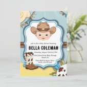 西の小さなカウボーイベビーシャワー招待状 招待状 (スタンド正面)