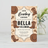 西の小さなカウボーイベビーシャワー招待状 招待状 (スタンド正面)