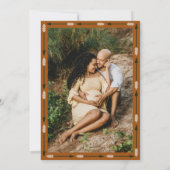 西の小さなカウボーイRodeo写真の赤ちゃんシャワー 招待状 (裏面)