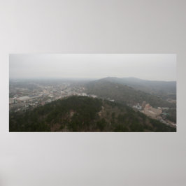 西の山に向かって、ホット春、AR ポスター