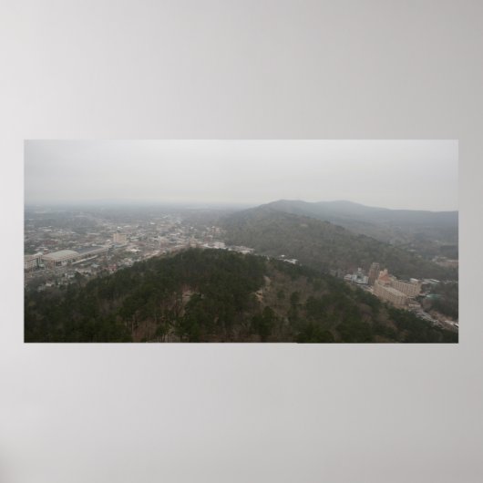 西の山に向かって、ホット春、AR ポスター (正面)