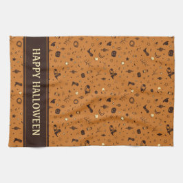 西の帽子とブーツ キッチンタオル