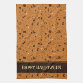 西の帽子とブーツ キッチンタオル (縦)