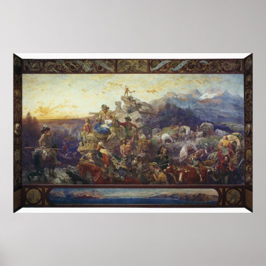 西の方へ進むと帝王が進む ポスター (正面)