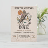 西の方法で西は1歳の誕生日 招待状 (スタンド正面)