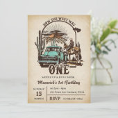 西の方法で西は1歳の誕生日 招待状 (スタンド正面)