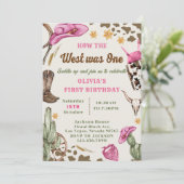 西の方法は一つのロデオの最初の誕生日 招待状 (スタンド正面)