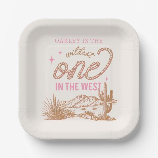 西の最も荒れたパーティープレート ペーパープレート (正面)