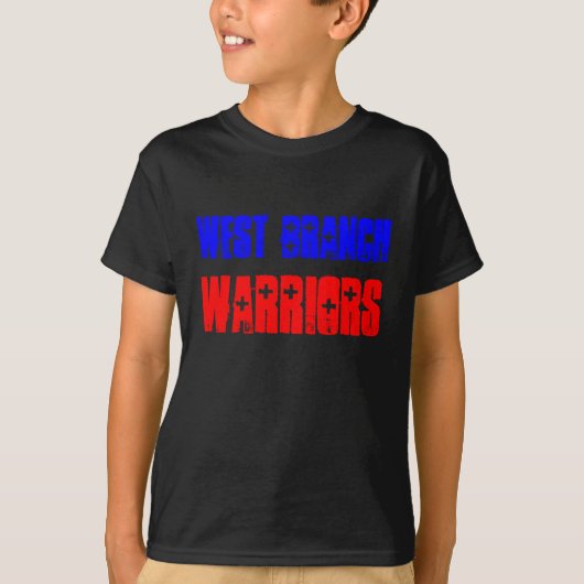 西の枝戦士の青年ティー Tシャツ (正面)