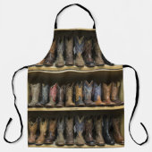 西の棚の上にメンズカウボーイのブーツ エプロン (正面)